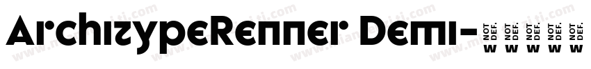 ArchitypeRenner Demi字体转换